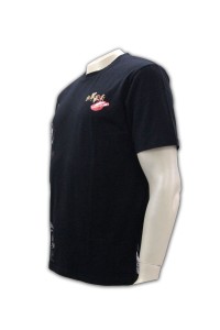 T201 情侶 t-shirt 設計 訂購ocamp tee  自製quick dry t-shirt    黑色